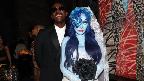 Getty Images Damson Idris and La La Anthony attends 2025 Costume Couture Halloween Party on October 30, 2025 in New York City.