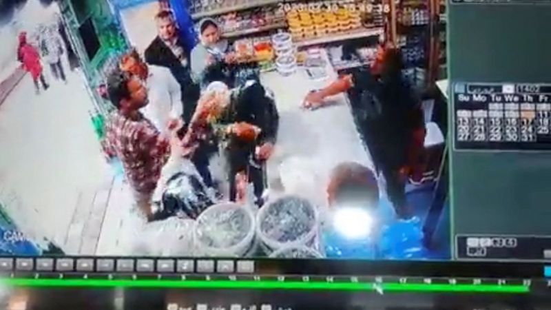 Video shows moment man throws yogurt on two women in Iran